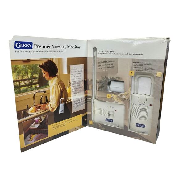 Baby Monitor Gerry Premier Nursery Monitor Model 603 Indoor Outdoor Vintage - Picture 5 of 7